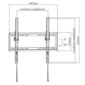 SLIM PROFILE TILT TV WALL MOUNT